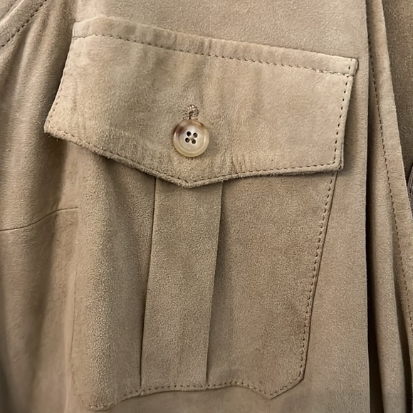 Lauren Ralph Lauren Black Label Women’s Tan Suede Fit & Flare Dress Size 12 - Picture 11 of 15